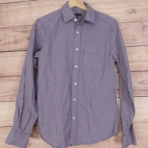 GAP CLASSIC FIT CHECK PLAID BUTTON DOWN SHIRT MENS SIZE XS